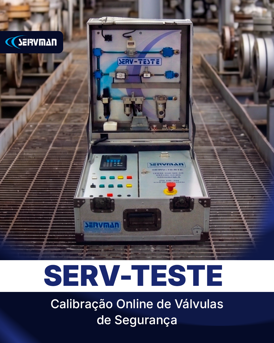 SERV-TESTE | Calibração Online de Válvulas de Segurança
